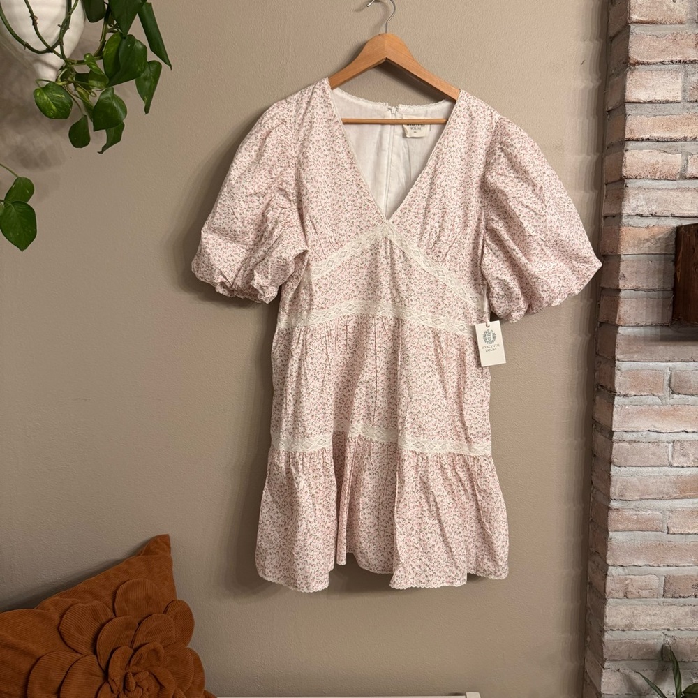 TUCKERNUCK Pink Ditsy Floral Lace Isabelle Mini Dress‎ – Hyacinth House 🌸 - Picture 2 of 13
